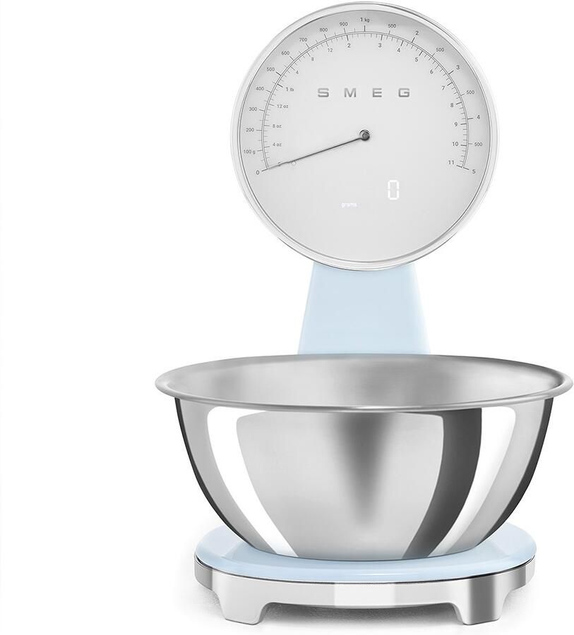 Smeg KSF01PBWW Keuken weegschaal Blauw