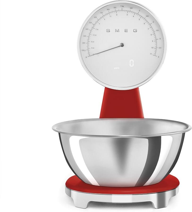 Smeg Keukenweegschaal Rood KSF01RDWW | Keukenweegschalen | 8017709344559