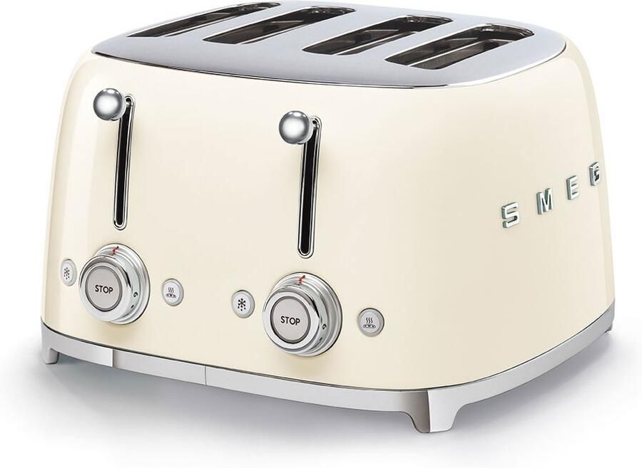 Smeg TSF03CREU Broodrooster Crème 4x4 2000W 6 niveaus - Foto 2