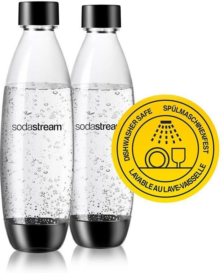 Sodastream 1L Vaatwasserbestendige Flessen Duopack Zwart - Foto 4