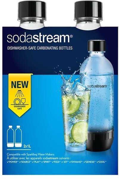 Sodastream TWINPACK CLASSIC 1L Waterkan Zwart