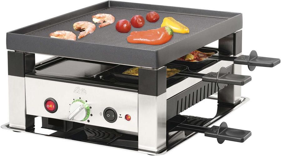 Solis 4 in 1 Raclette & Pizza grill 97760 Racletteset