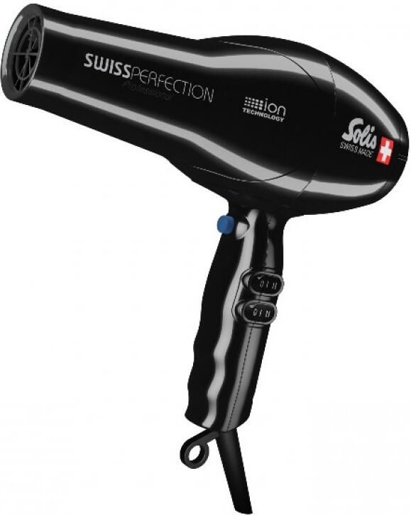 Solis Swiss Perfection 440 Föhn Professionele Haardroger Ionische Fohn Hair Dryer Haarfohn Warm Koud Zwart - Foto 2