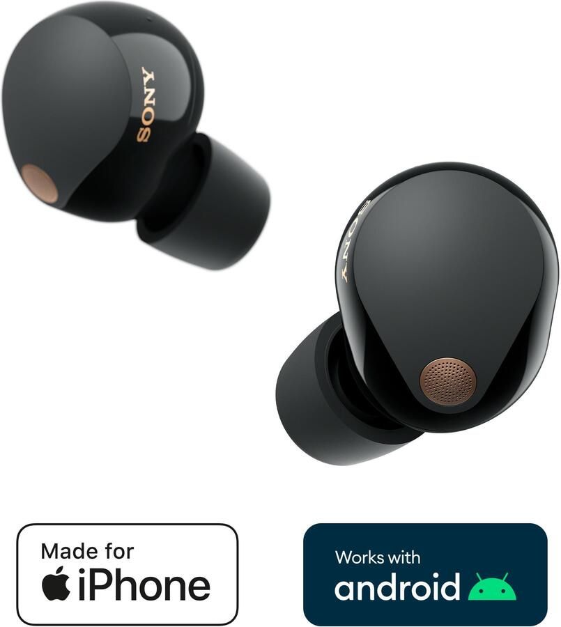 Sony WF-1000XM5 Zwart | True Wireless oordopjes | Beeld&Geluid Koptelefoons | 4548736143487 - Foto 2