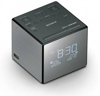 Sony XDR-C1DBP Wekker radio Zwart