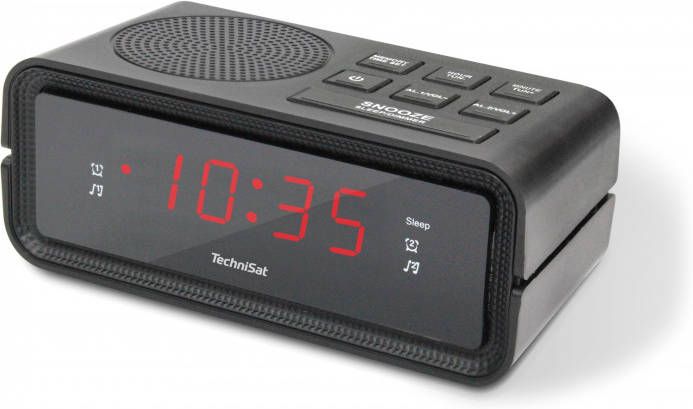 TechniSat Digiclock 2 Wekker radio Zwart