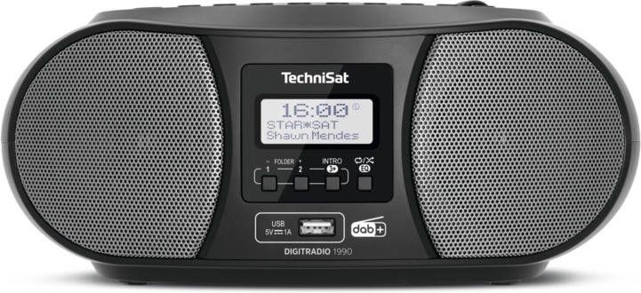 TechniSat Boombox Digitradio 1990 stereo- met dab+ fm cd-speler bluetooth usb batterijvoeding mogelijk