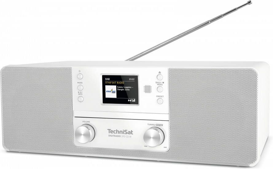 Technisat Digitradio 370 CD IR DAB+ internetradio met CD speler wit