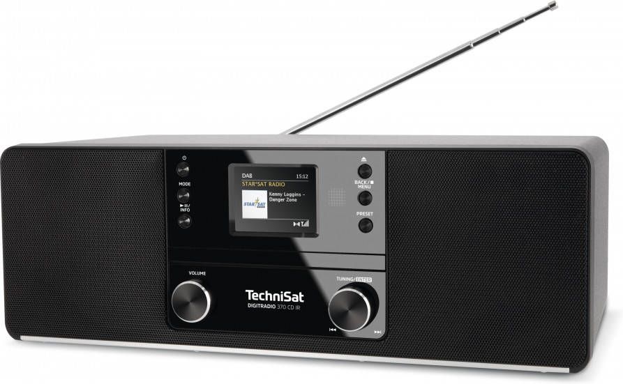Technisat Digitradio 370 CD IR DAB+ internetradio met CD speler zwart