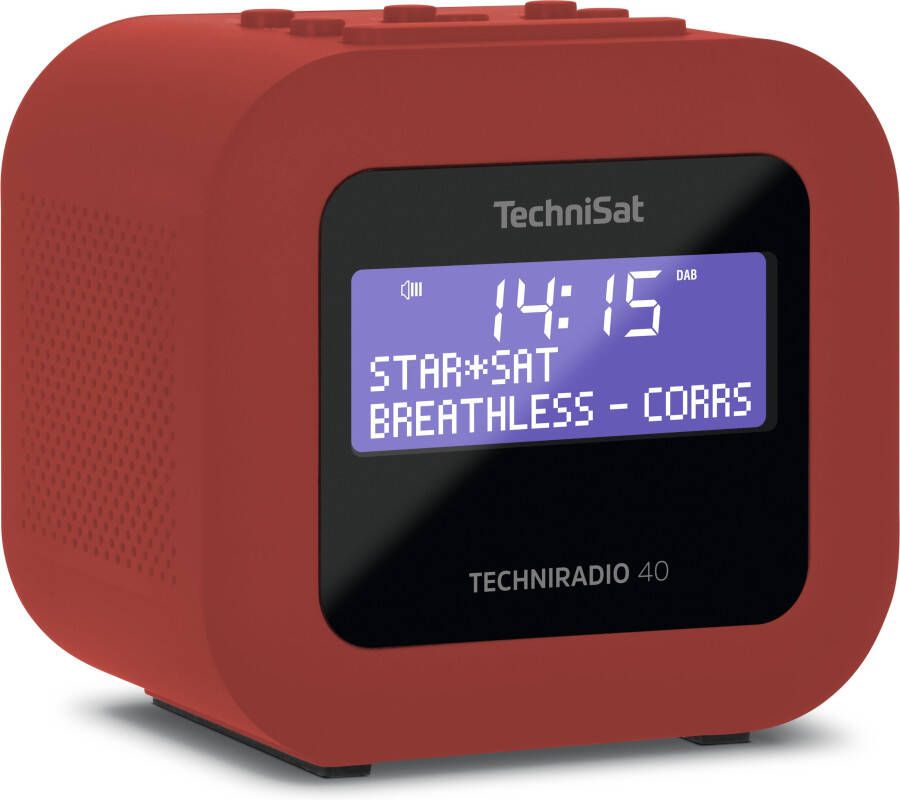 Technisat Techniradio 40 DAB+ wekkerradio rood