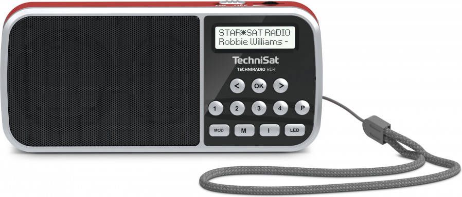 Technisat Techniradio RDR portable DAB+ radio rood