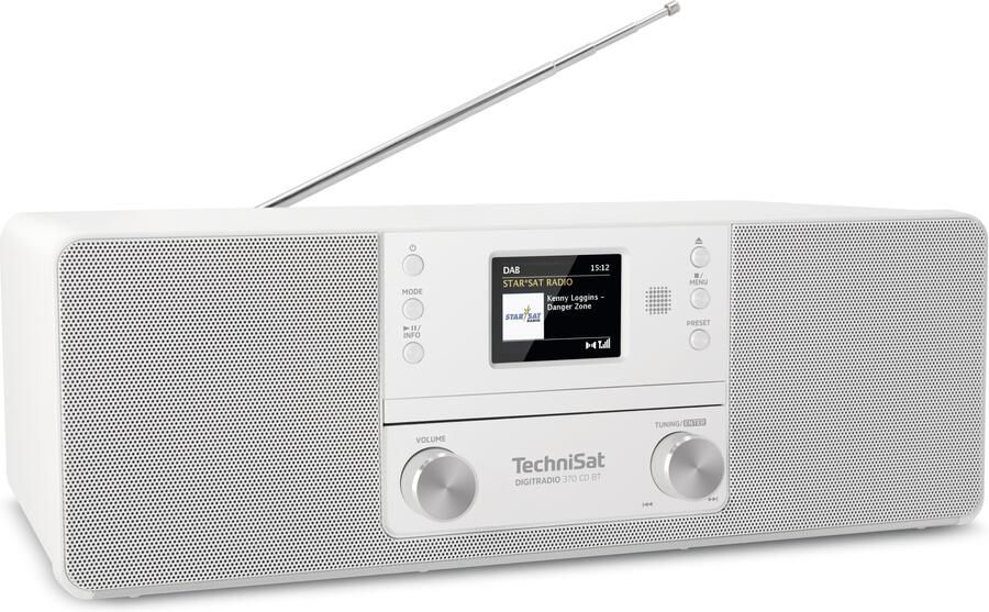 Technisat Digitradio 370 CD BT DAB+ radio met CD speler wit