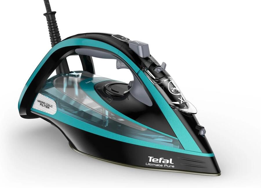 Tefal Stoomstrijkijzer FV9844 Ultimate Pure Durillium Airglide Autoclean-strijkzool automatische uitschakeling