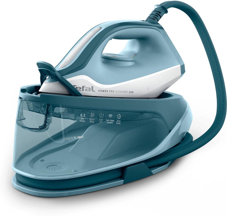 Tefal SV6212 Power Pro Compact 200 Stoomstrijkijzer Blauw