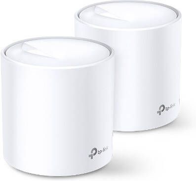 TP-Link Deco X20 WiFi 6 Mesh Systeem (2-pack) Mesh router Wit