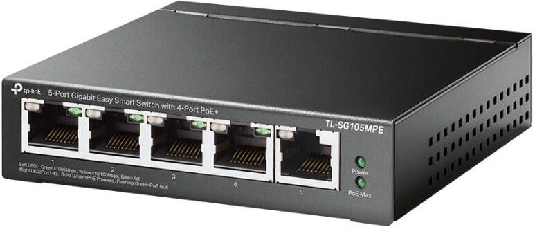 TP-Link TL-SG105MPE Switch Zwart