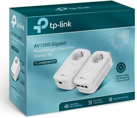 TP-Link TL-PA8033P Kit | Powerline Adapters | Computer&IT Netwerk&Internet | TL-PA8033P KIT - Foto 2