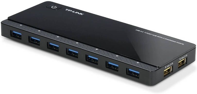 TP-Link USB 3.0 7-poorts hub USB Hub Zwart