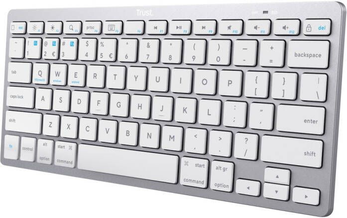 Trust Basics bluetooth Keyboard US Toetsenbord Zilver