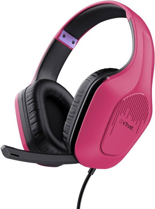 Trust GXT 415 Zirox Over-ear gamingheadset Headset Roze