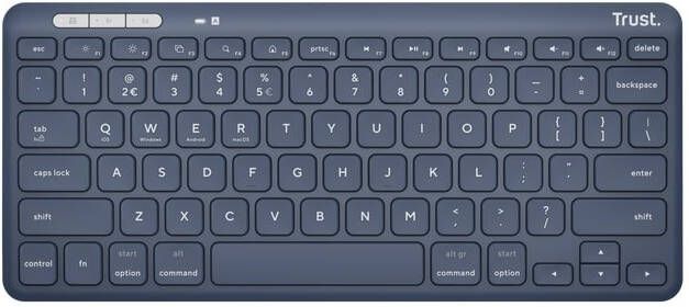 Trust Lycra Compact draadloos toetsenbord Blauw
