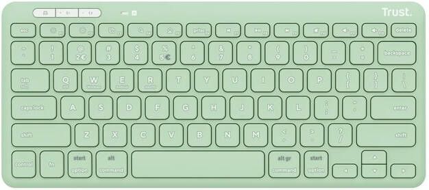 Trust Lycra Compact draadloos toetsenbord Groen