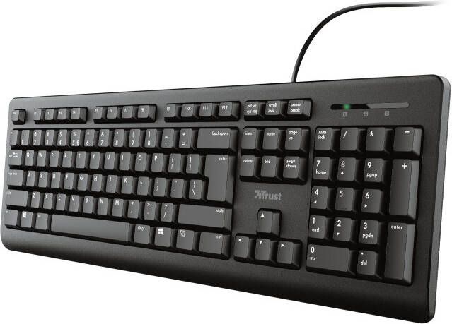 Trust TK-150 KEYBOARD US Toetsenbord Zwart