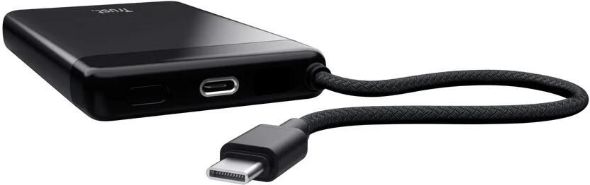 Trust Fiera 10.000 mAh Powerbank met geïntegreerde kabel Powerbank Zwart