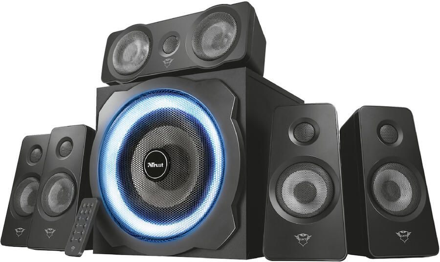Trust GXT 658 Tytan 5.1 Surround Speaker Set Gaming PC speaker Zwart