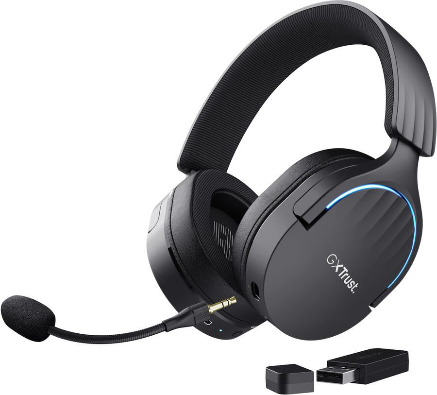 Trust Fayzo GXT491 Draadloze PC PlayStation headset Zwart - Foto 3
