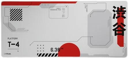Trust GXT759 XXL muismat Desktop accessoire Wit