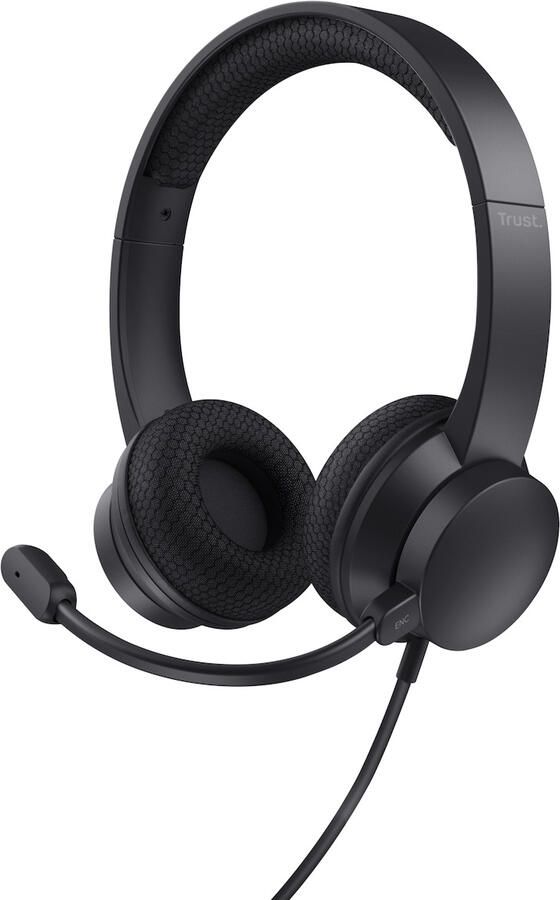 Trust HS-260 USB-ENC Headset Zwart