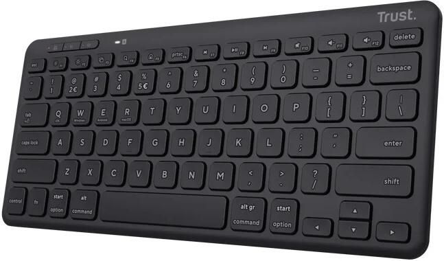 Trust Lyra Compact Draadloze Keyboard Toetsenbord Zwart