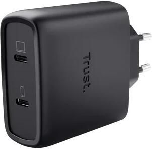Trust MAXO 65W 2P USB-C GAN CHARGER Oplader Zwart