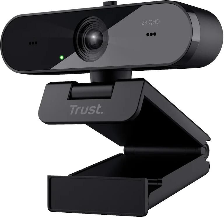 Trust Taxon QHD-webcam Zwart