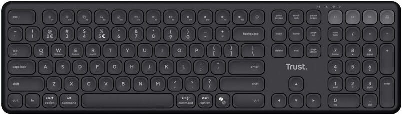 Trust VAIYA MULTIDEVICE WIRLS KEYBOARD BE AZERTY BE Toetsenbord Zwart