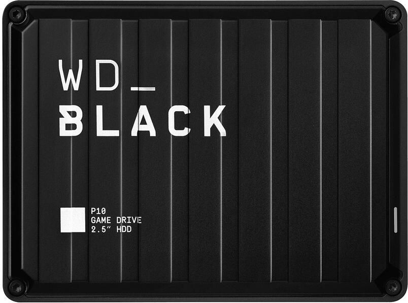 WD Black Game Drive HDD P10 portable 4TB Externe harde schijf Zwart