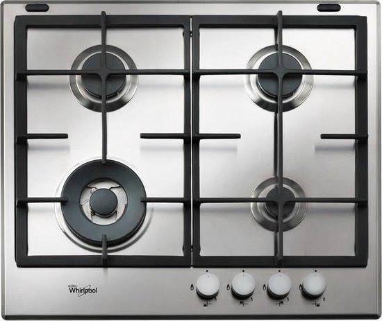 Whirlpool GMA 6422 IX NL Gas inbouwkookplaat Grijs