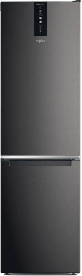 Whirlpool W7X 94T KS Vrijstaande Koel-vriescombinatie Zwart