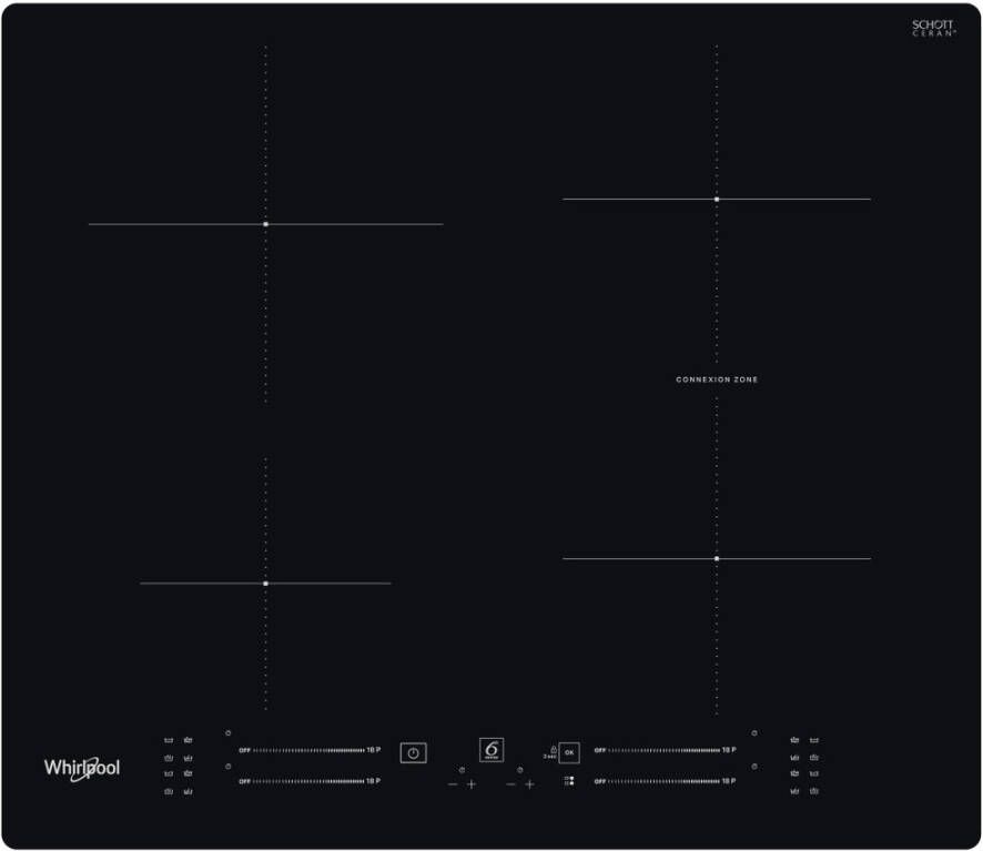 Whirlpool WB S2560 NE Inductie inbouwkookplaat Zwart