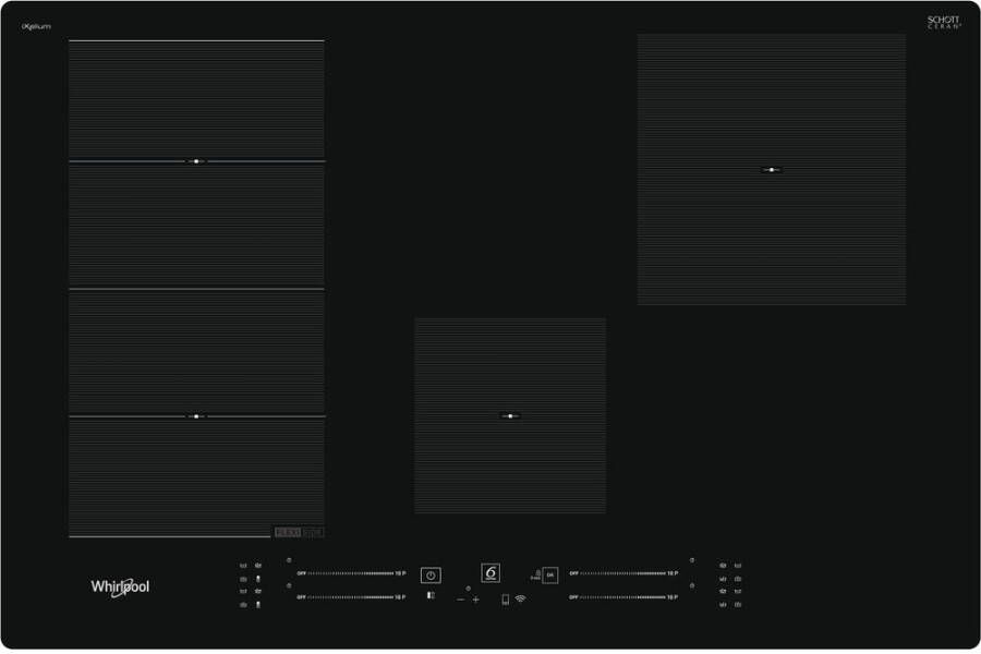 Whirlpool WF S5077 NE IXL Inductie inbouwkookplaat Zwart