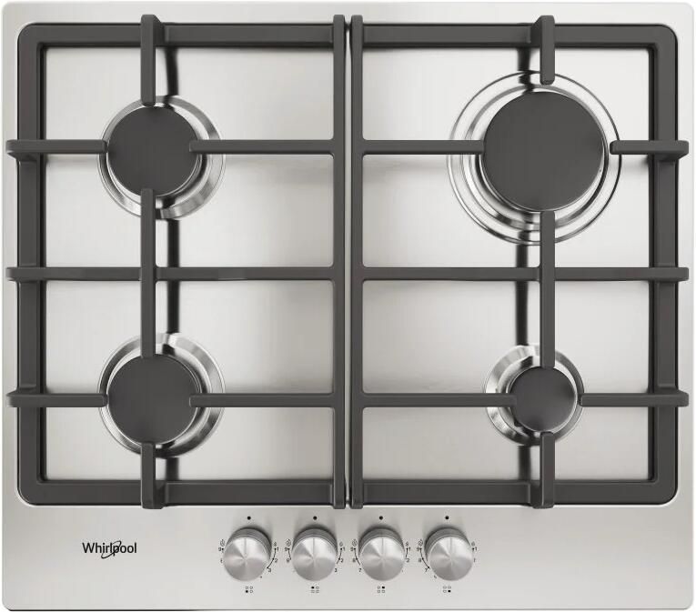 Whirlpool TGML 660 IX NL Gas kookplaat Grijs