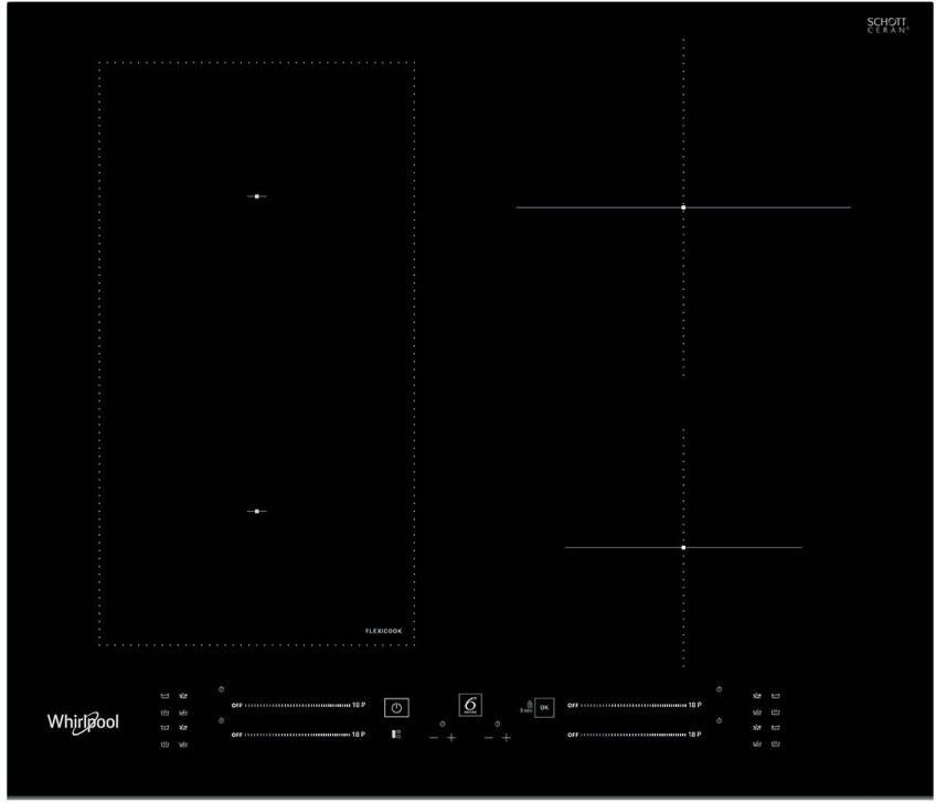 Whirlpool WL S6960 BF Inductie inbouwkookplaat Zwart