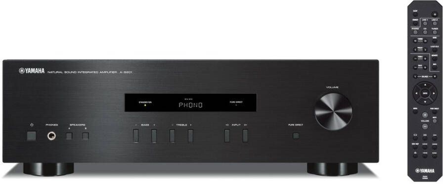 Yamaha Amplifier A-S201 Zwart | Hifi componenten | Beeld&Geluid Audio | 4957812542234