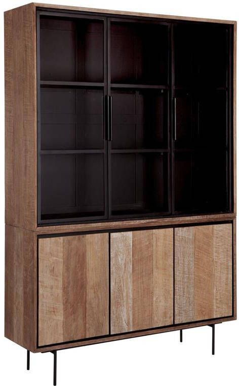 DTP Home Vitrinekast Metropole Teakhout 210 x 140cm Naturel