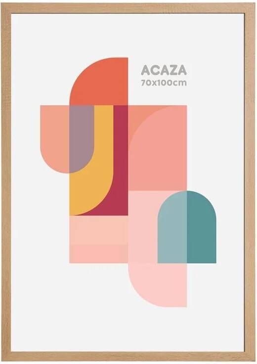 Acaza Poster Lijst grote Kader voor Foto&apos;s of Posters van 70 x 100 cm MDF Hout Rand in lichte eik Kleur