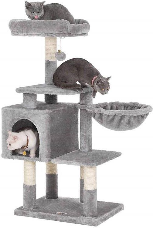ACAZA Krabpaal voor Grote Katten Multiniveau Krabpaal 110 cm Hoog