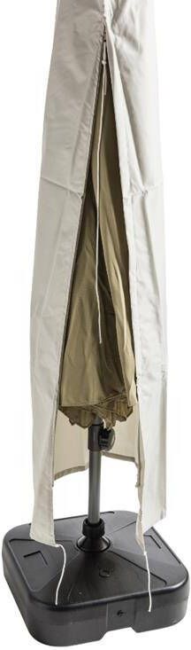 ACAZA Parasol Beschermhoes uit Stevig Polyester met Rits Licht Grijs