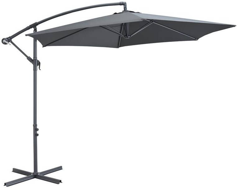 ACAZA Zweefparasol Donkergrijs