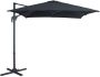 Acaza Kantelbare Zweefparasol 250x250 cm Sterke Zweef Parasol Zwart - Thumbnail 2